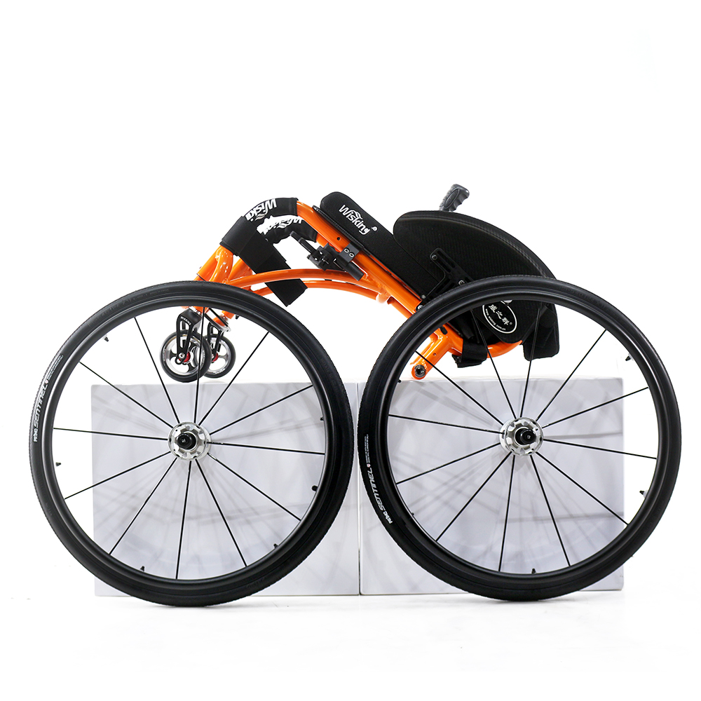 Silla de ruedas activa de aleación de aluminio para deportes de ocio para adultos