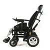 Silla de ruedas eléctrica de 4 ruedas para discapacitados de cuerpo pesado
