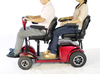 Scooter eléctrico de movilidad de doble asiento al aire libre para discapacitados