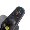 Silla de ruedas eléctrica plegable ligera con control remoto de cuatro ruedas para discapacitados