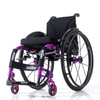 Silla de ruedas activa portátil ligera plegada manual de la aleación de magnesio para discapacitados