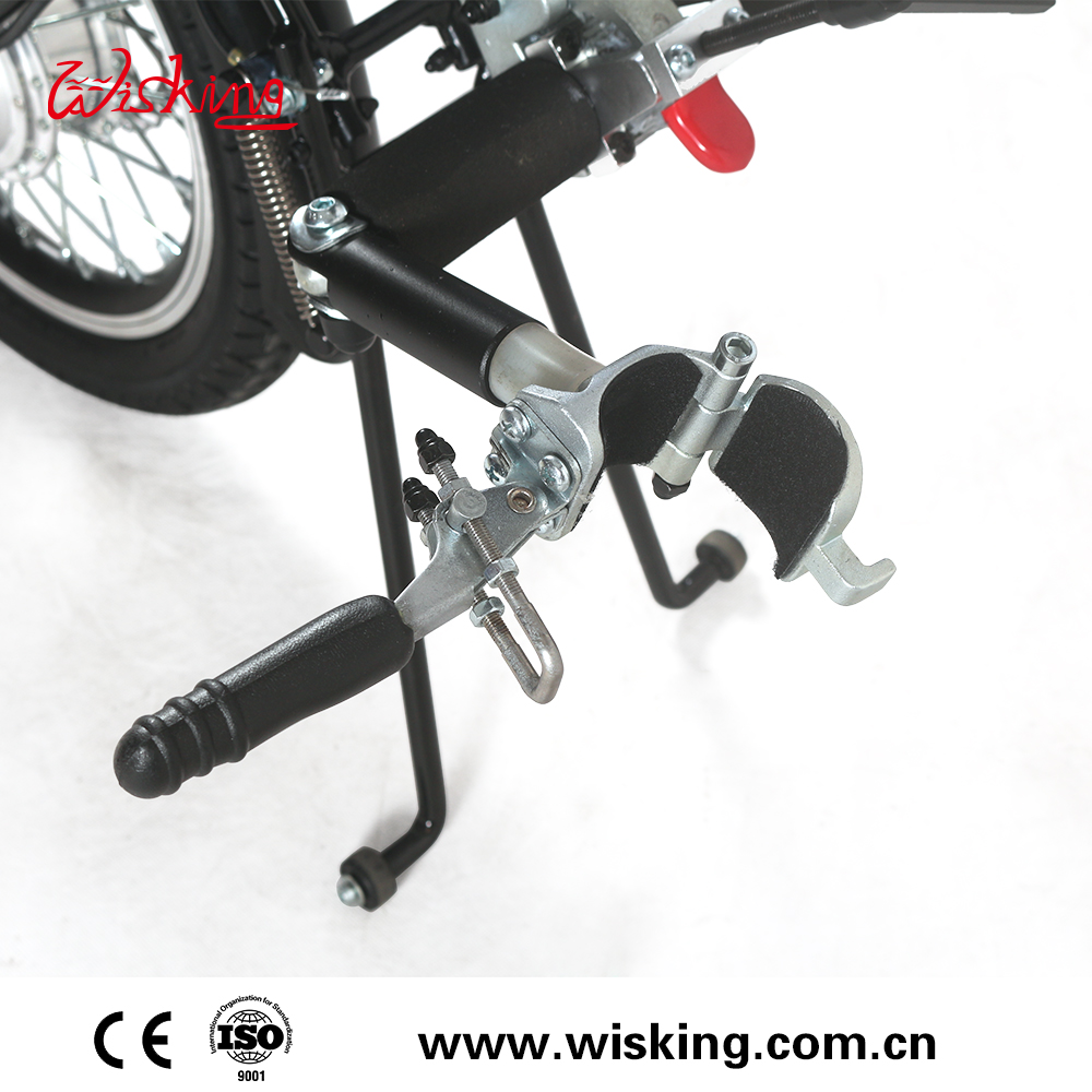 Bicicleta de mano de remolque para silla de ruedas con batería de litio para discapacitados