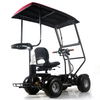 scooter de movilidad de golf de cuatro ruedas personalizado con techo soleado