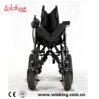 Silla de ruedas eléctrica plegable portátil WISKING con motor cepillado