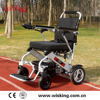 Plegable ligero desmonta la silla de ruedas eléctrica con batería de litio para discapacitados